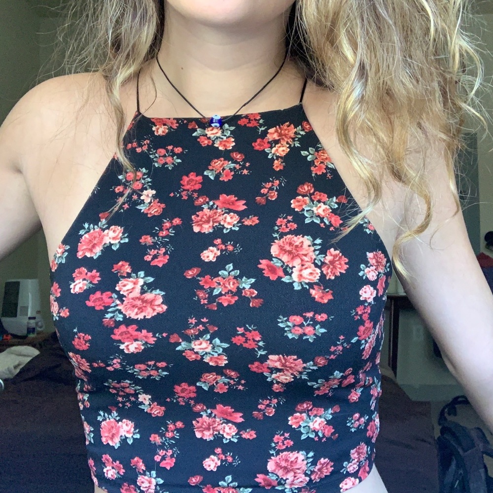 Floral crop top